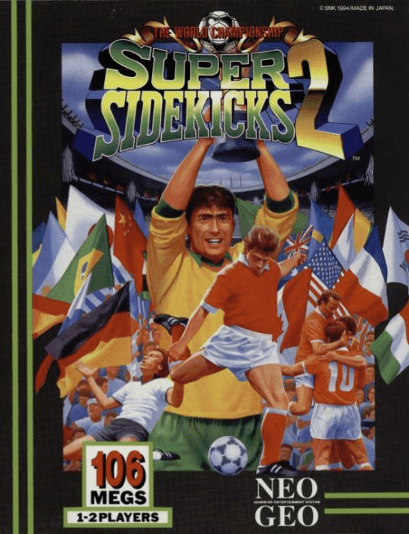 Super Sidekicks 2 box art for Neo Geo